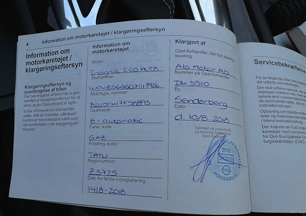 Opel Insignia cena 68900 przebieg: 142000, rok produkcji 2018 z Stronie Śląskie małe 704